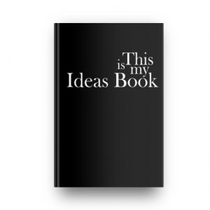 This is my Ideas Book in Jet Black