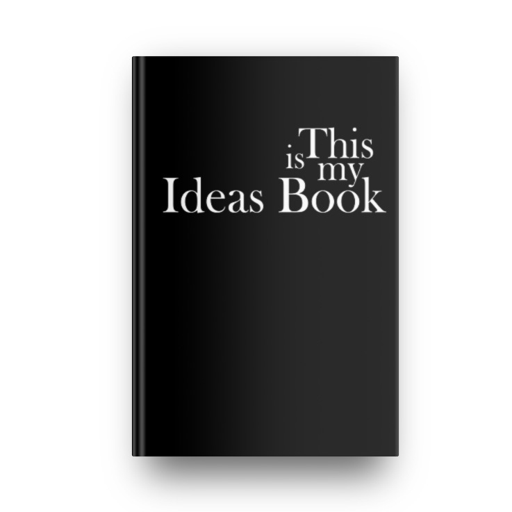 This is my Ideas Book in Jet Black