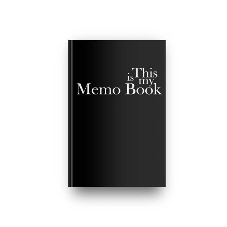 This is my Memo Book in Jet Black