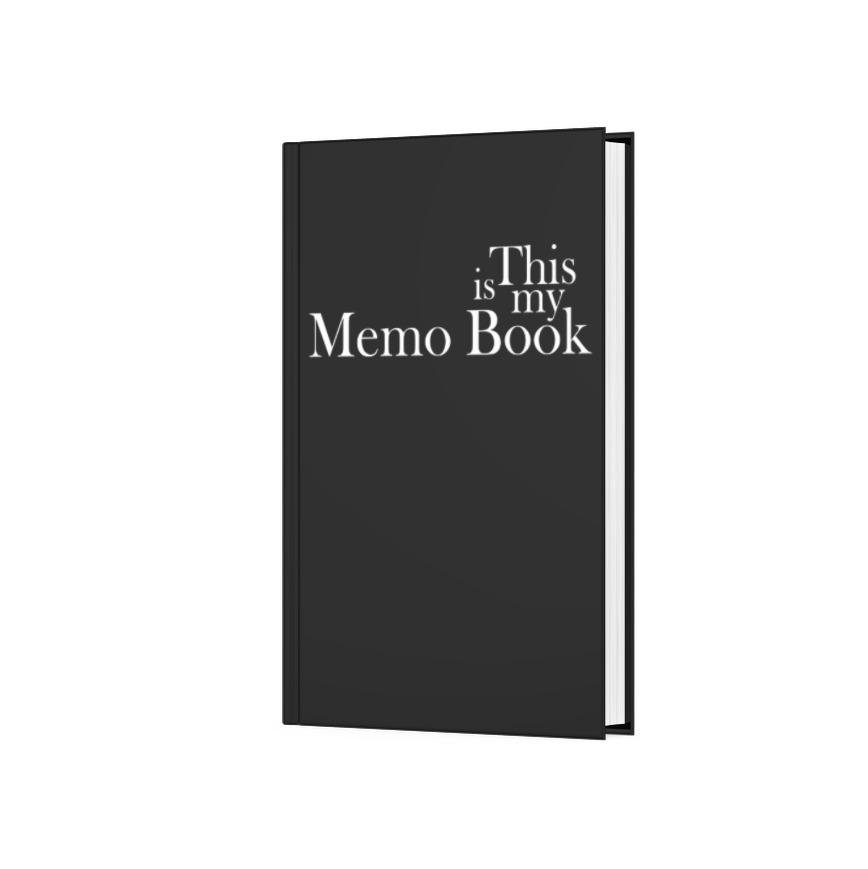 Memo Book in Jet Black 03