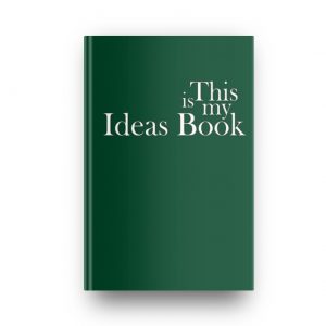 This is my Ideas Book in British Racing Green