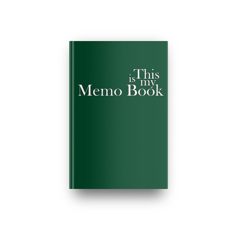 This is my Memo Book in British Racing Green