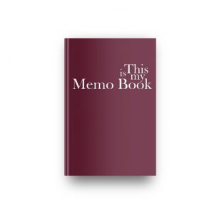 This is my Memo Book in Royal Burgundy