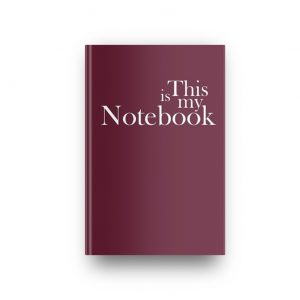 This is my Notebook in Royal Burgundy