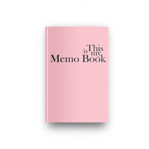 This is my Memo Book in Carnation Pink