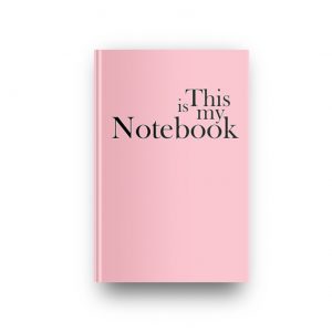 This is my Notebook in Carnation Pink