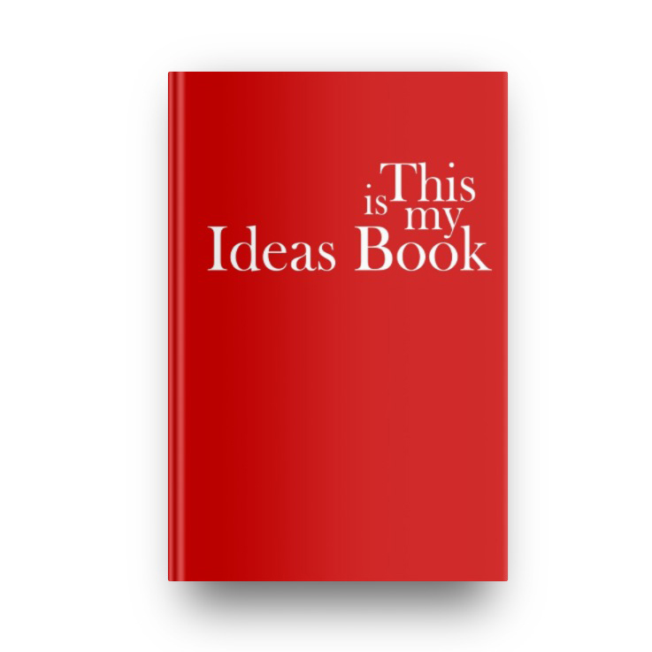 This is my Ideas Book in Grenadier Red