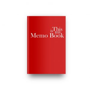 This is my Memo Book in Grenadier Red
