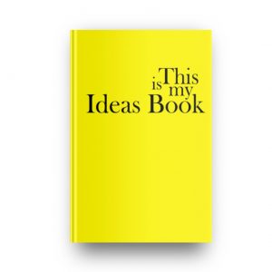 This is my Ideas Book in Lemon Yellow