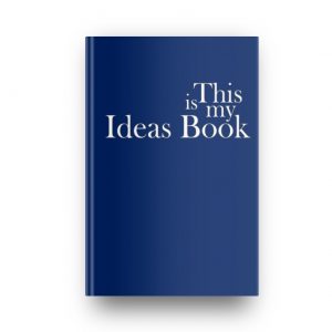 This is my Ideas Book in Navy Blue