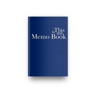 This is my Memo Book in Navy Blue