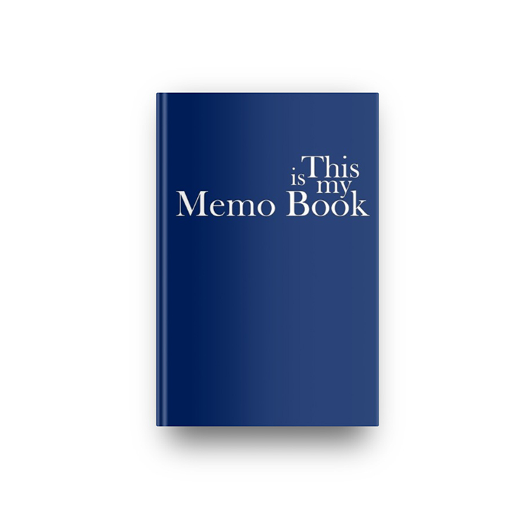 This is my Memo Book in Navy Blue